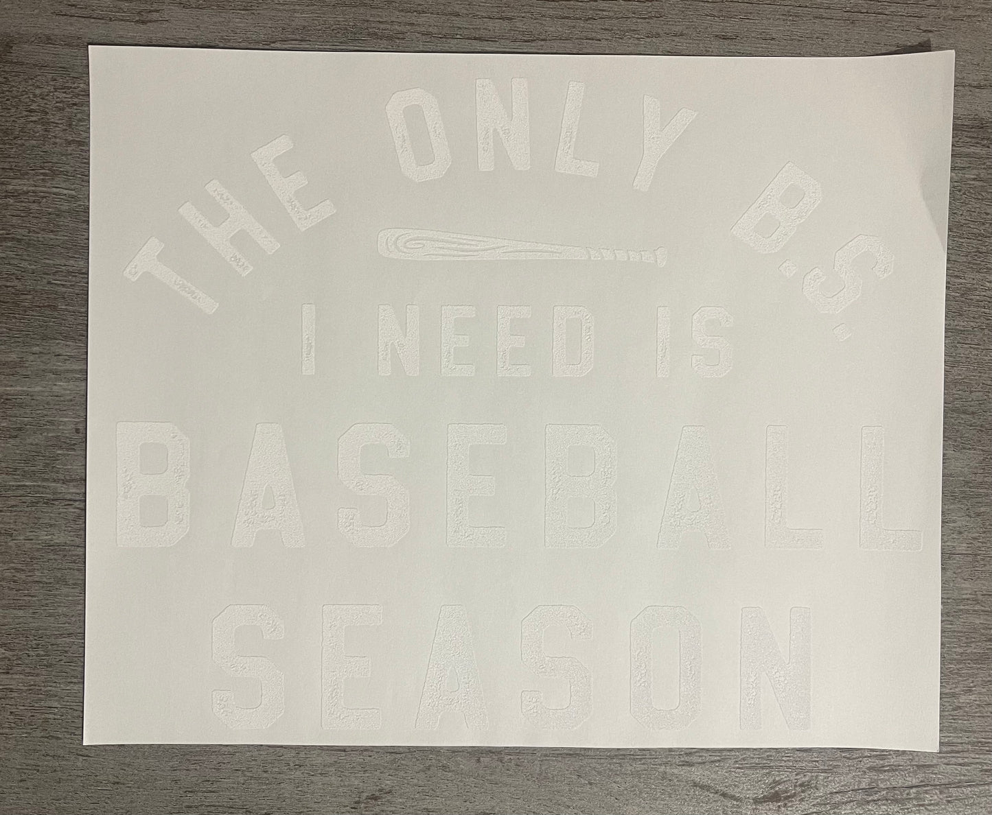 The Only B.S. I Need Is Baseball Season {Regular & Plus}