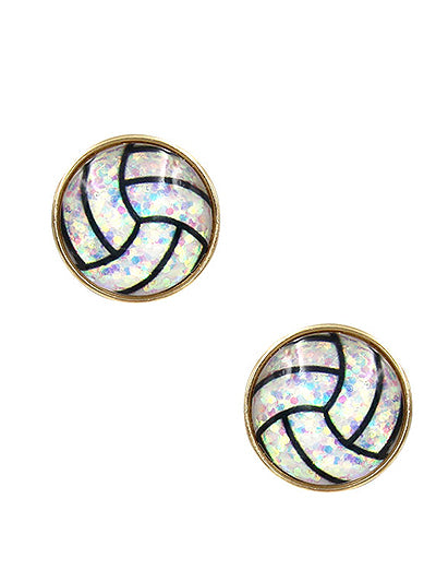 Sports Glittery Studs {Multiple Styles Available}