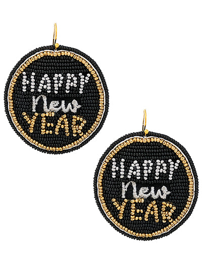 Happy New Year Earrings