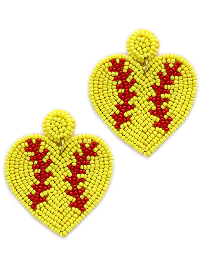 Sports Heart Earrings {Multiple Styles Available}