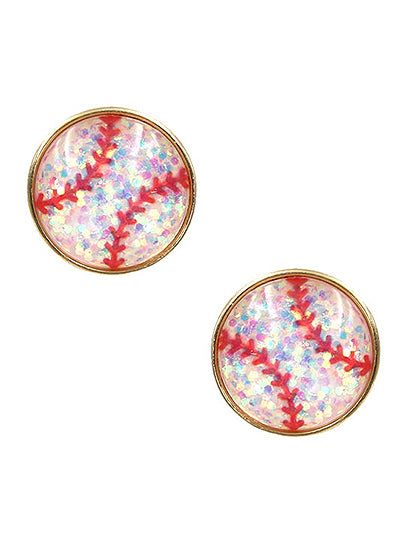Sports Glittery Studs {Multiple Styles Available}