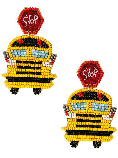 School Bus Earrings