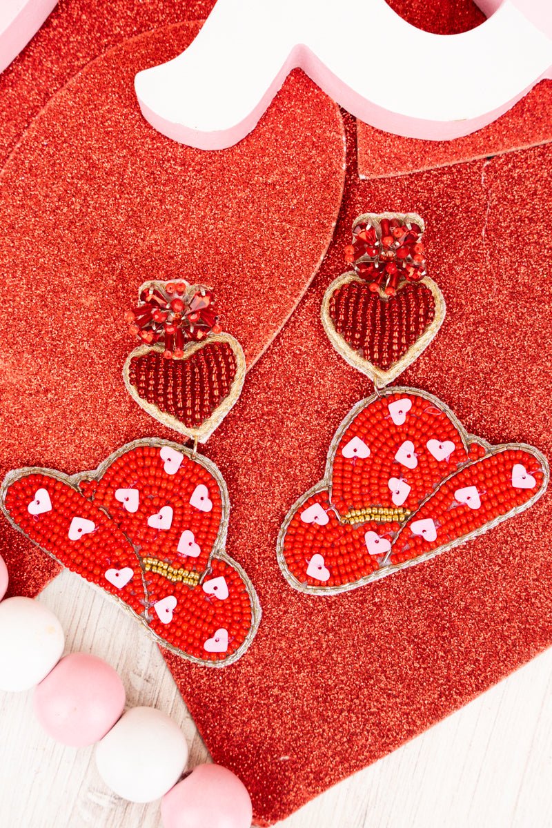 Cowgirl Valentine Earrings {Mulitple Styles Available}