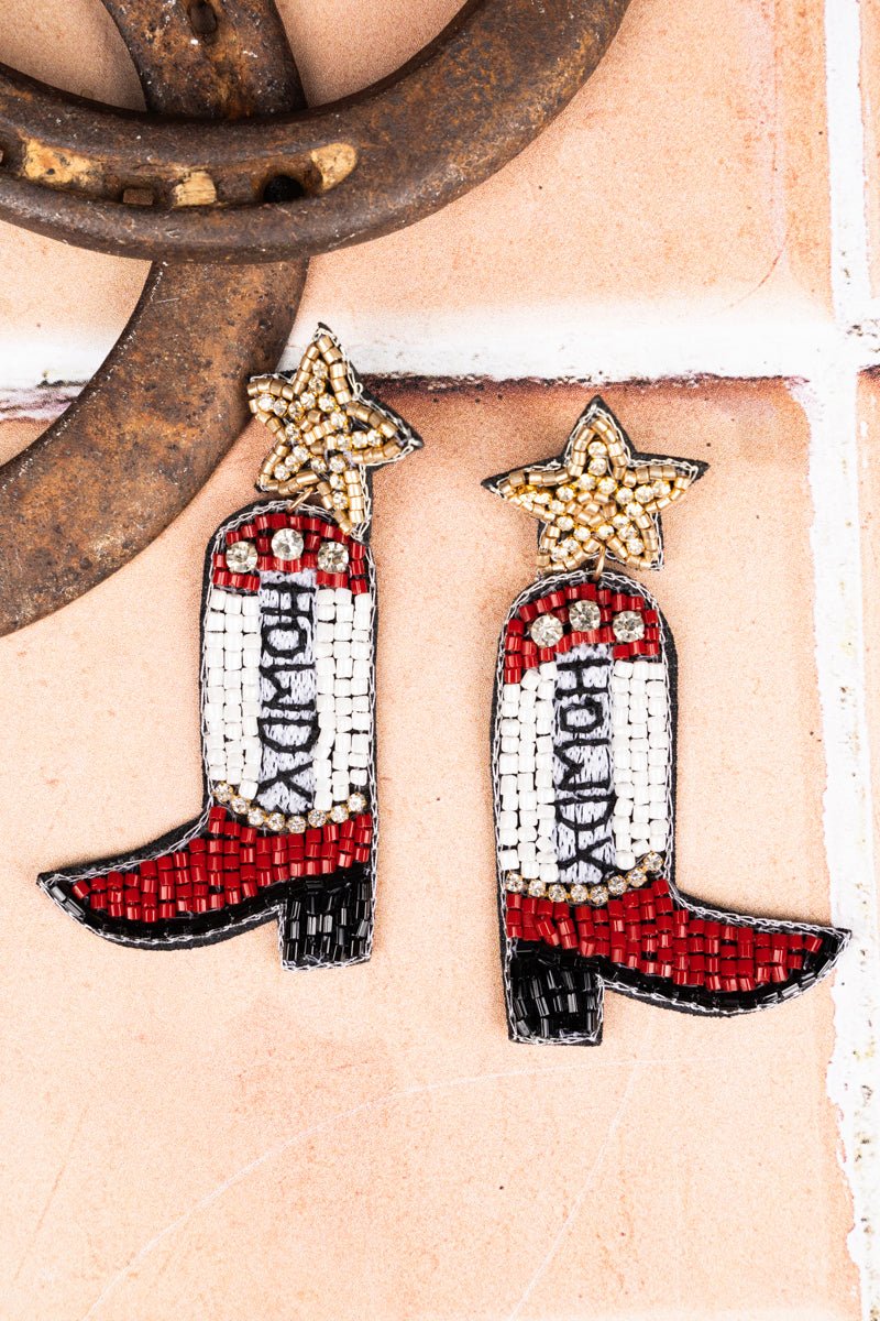 Tipi Cleburne Howdy Earrings