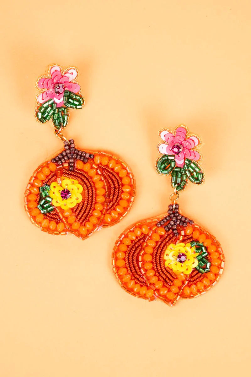 Fall Flower Earrings