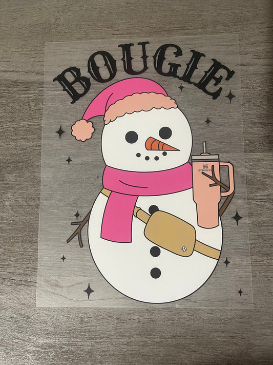 Bougie Snowman Pink {Regular & Plus}