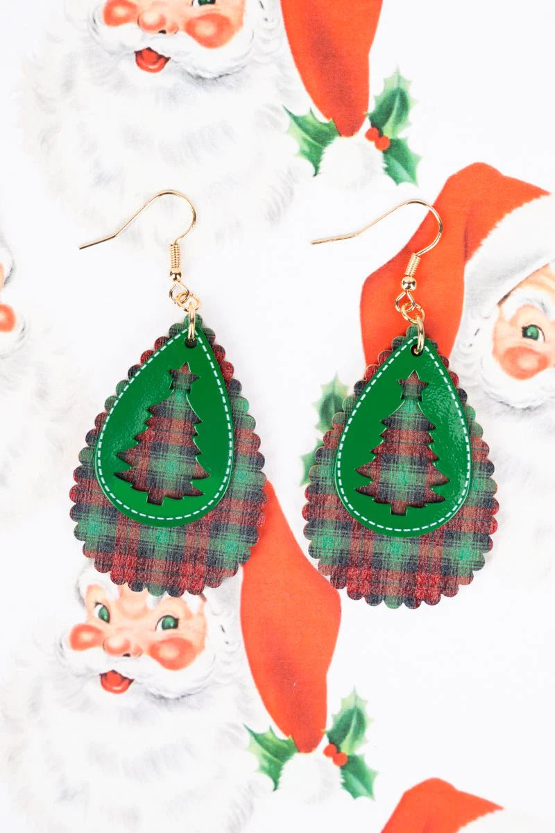 Christmas Tree Cut Out Earrings {Multiple Styles Available}