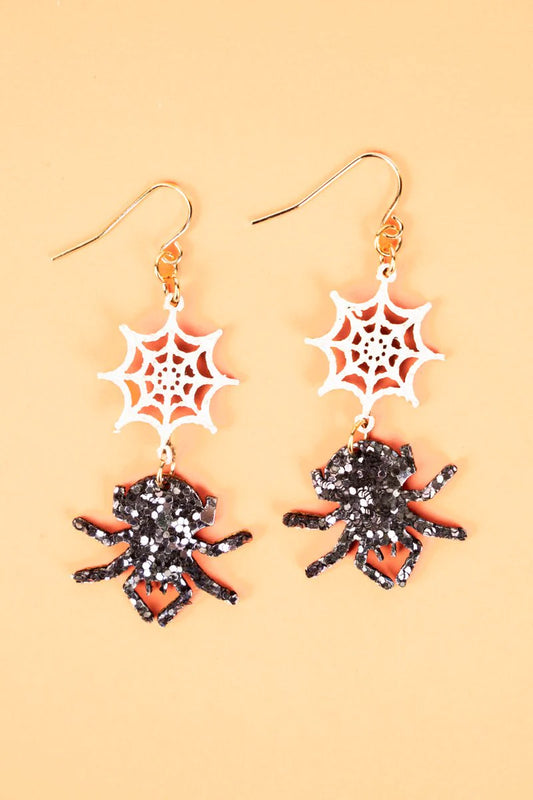 Caught Up In The Web Earrings
