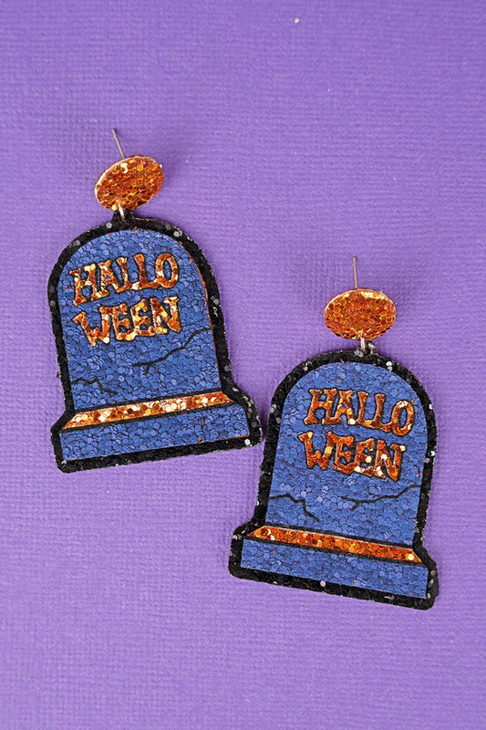 Halloween Tombstone Earrings