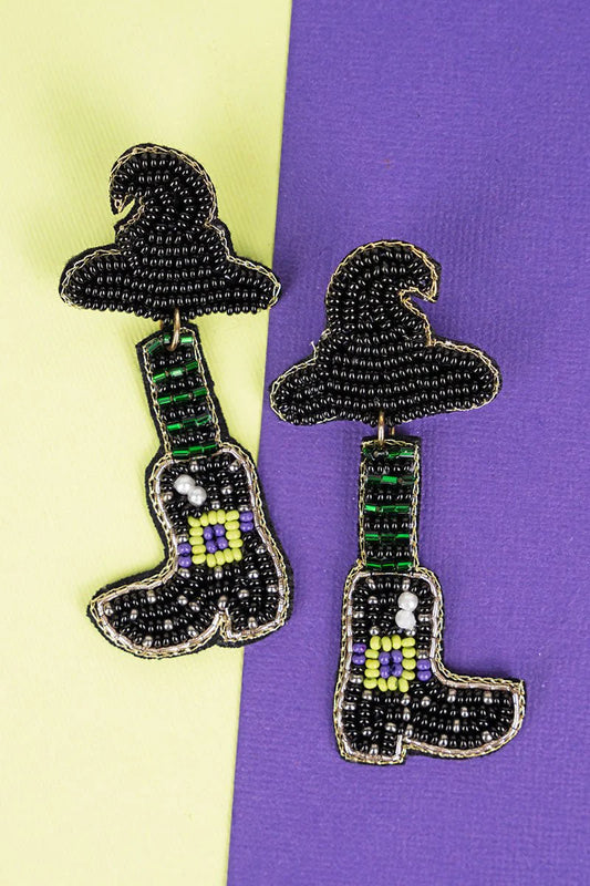 Caution! Witch Crossing Earrings