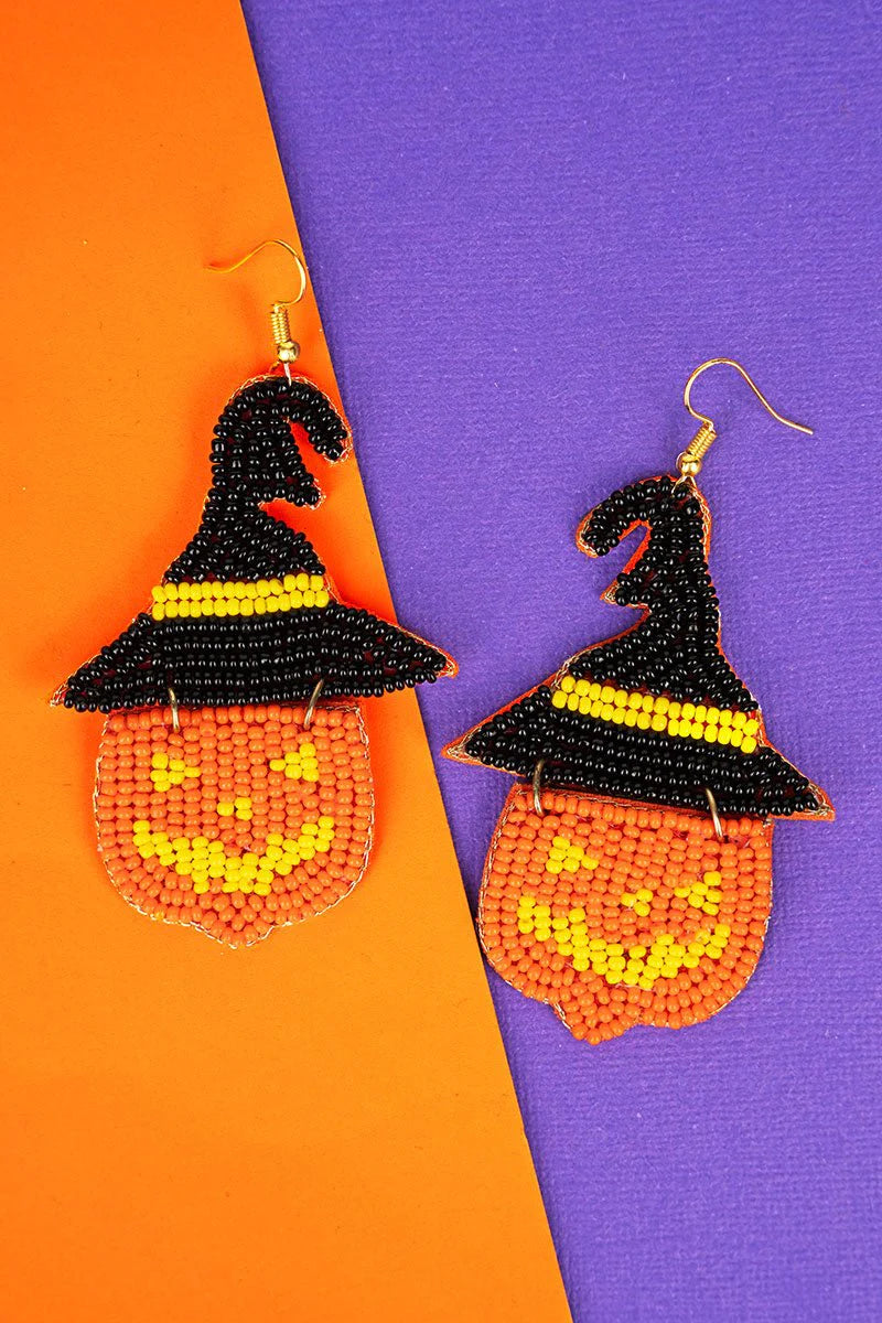 Halloween Magic Jack O' Lantern Earrings