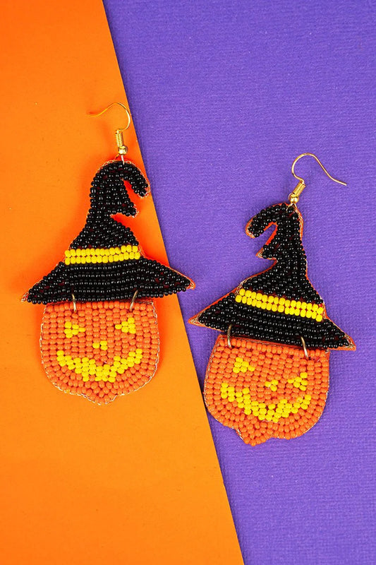Halloween Magic Jack O' Lantern Earrings
