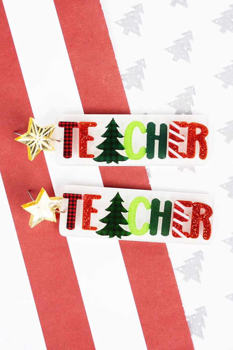 Teacher Christmas Earrings