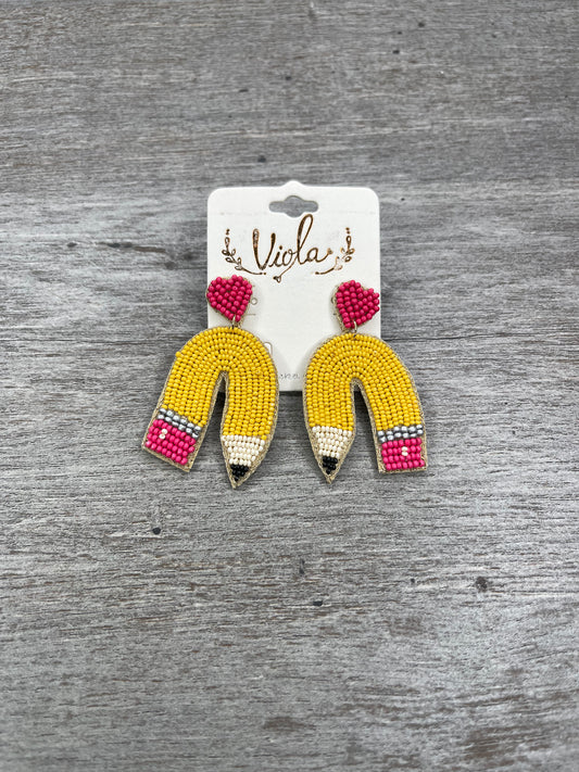 Teacher Pencil Earrings