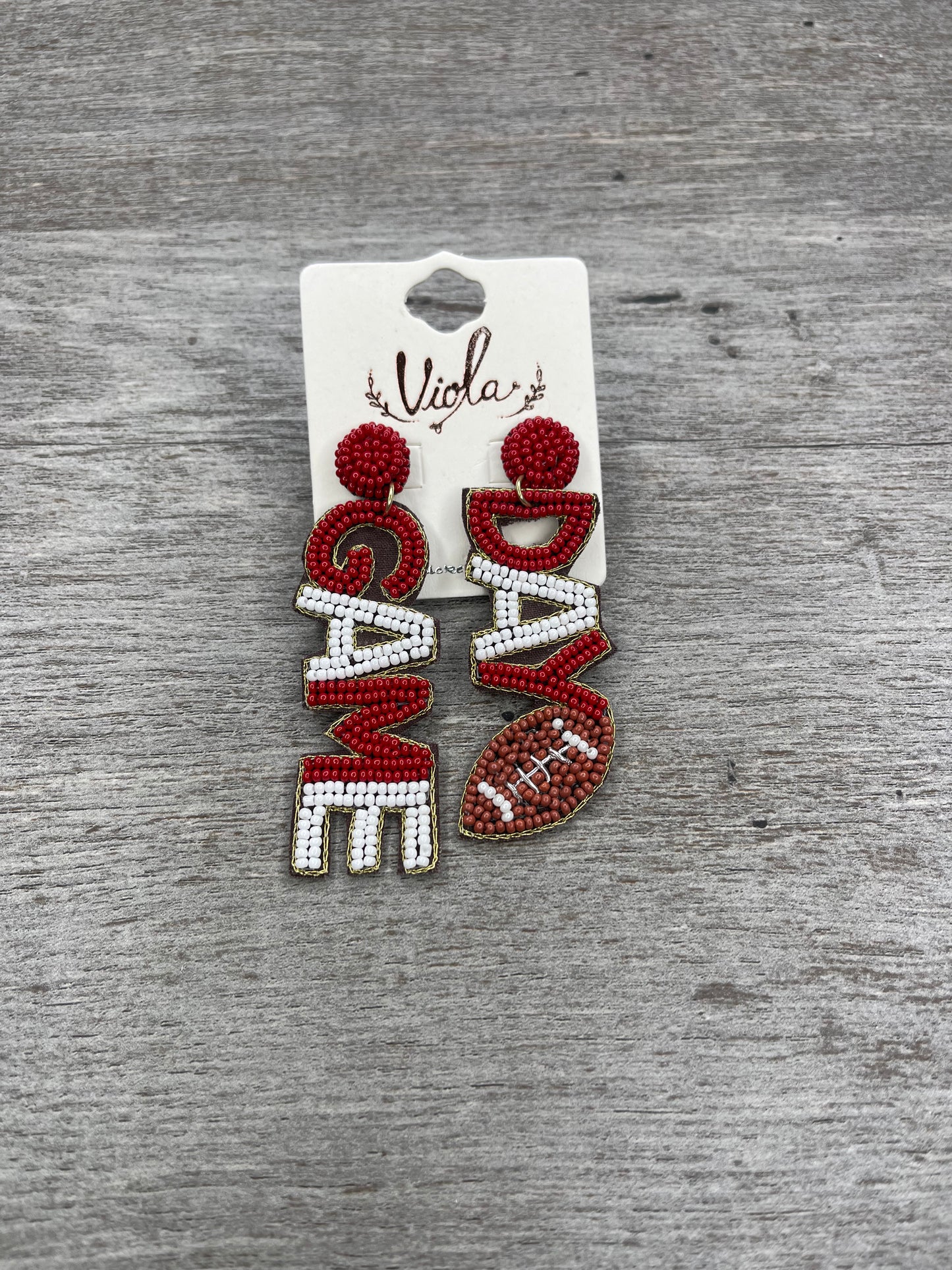 Game Day Banner Earrings {Multiple Styles Available}