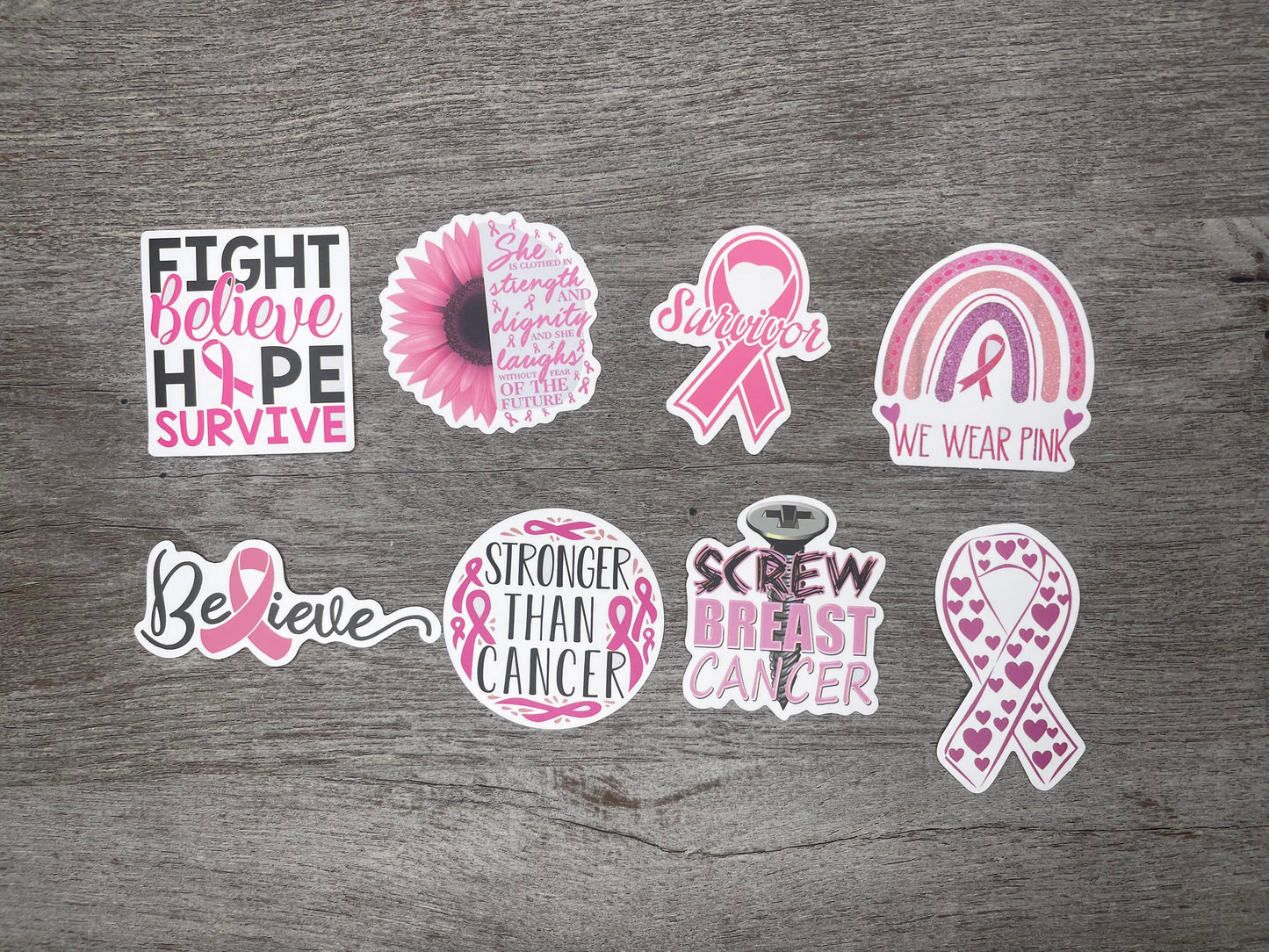 Breast Cancer Stickers {Multiple Styles Available}