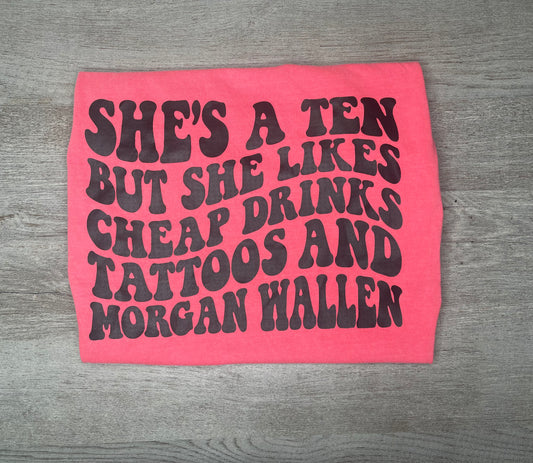 Cheap Drinks & Morgan Wallen T-Shirt {Regular & Plus}