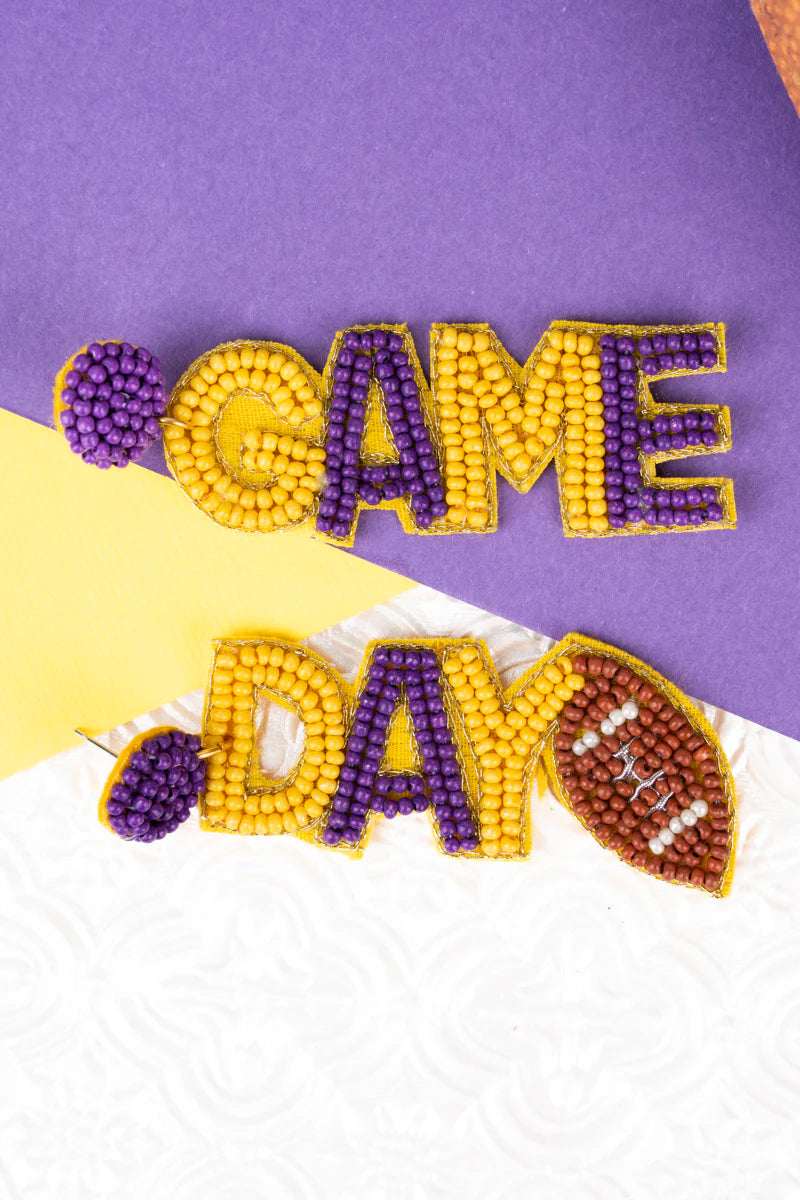 Game Day Banner Earrings {Multiple Styles Available}