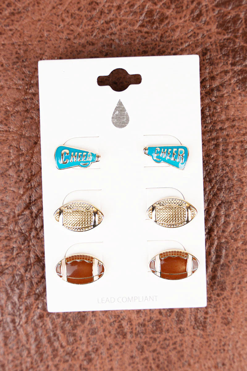 Sporting Trio Earrings