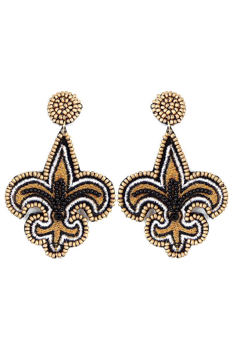 Saint's Football Earrings {Multiple Styles Available}