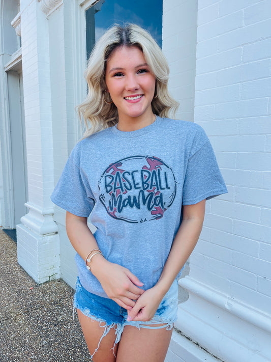 Baseball Mama T-Shirt {Regular & Plus}