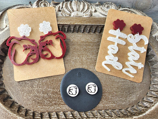 Mississippi State Earrings {Multiple Styles Available}