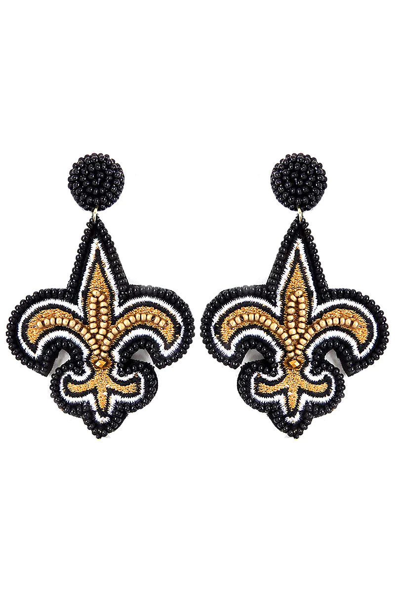 Saint's Football Earrings {Multiple Styles Available}