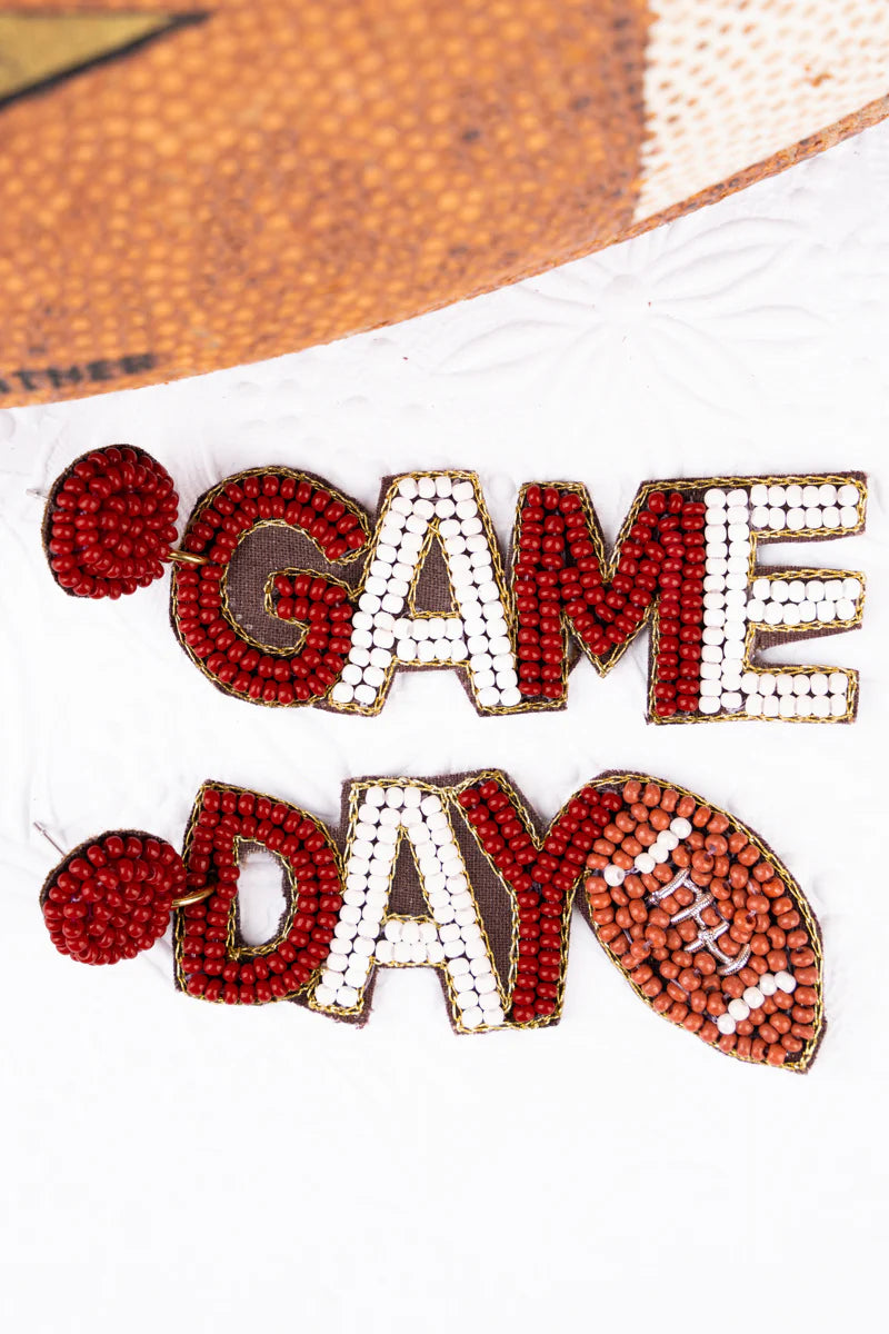 Game Day Banner Earrings {Multiple Styles Available}