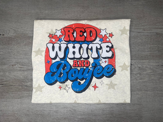 Red, White & Boujee T-Shirt {Regular & Plus}