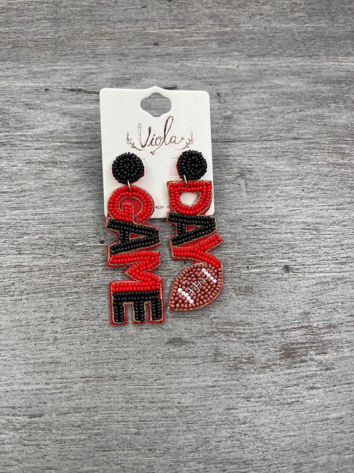 Game Day Banner Earrings {Multiple Styles Available}