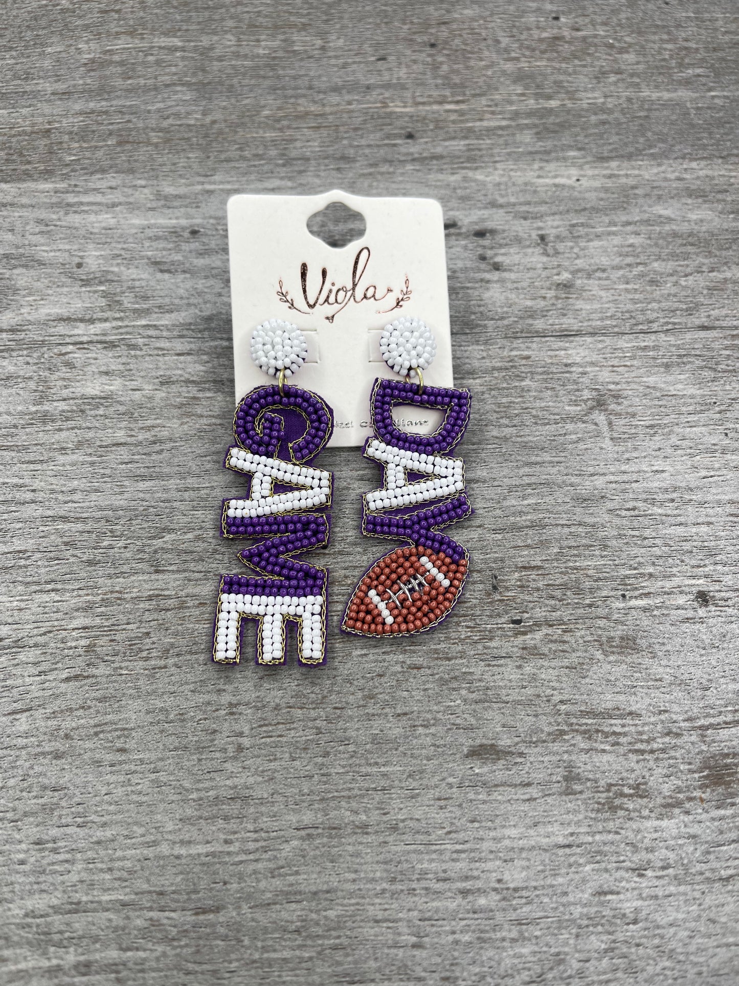 Game Day Banner Earrings {Multiple Styles Available}