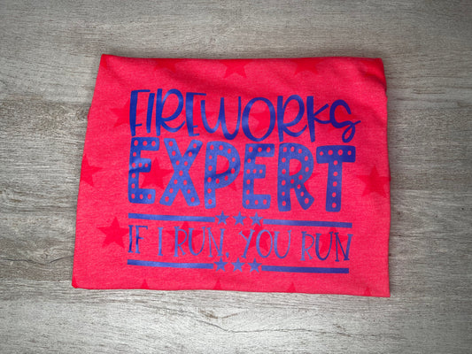 Fireworks Expert T-Shirt {Regular & Plus}