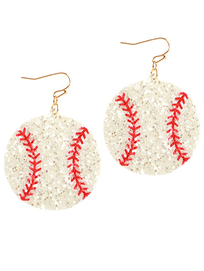 Game Day Sports Glitter Earrings {Multiple Styles Available}