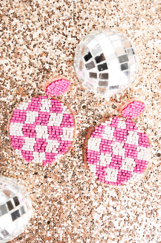 Indy Check Earrings
