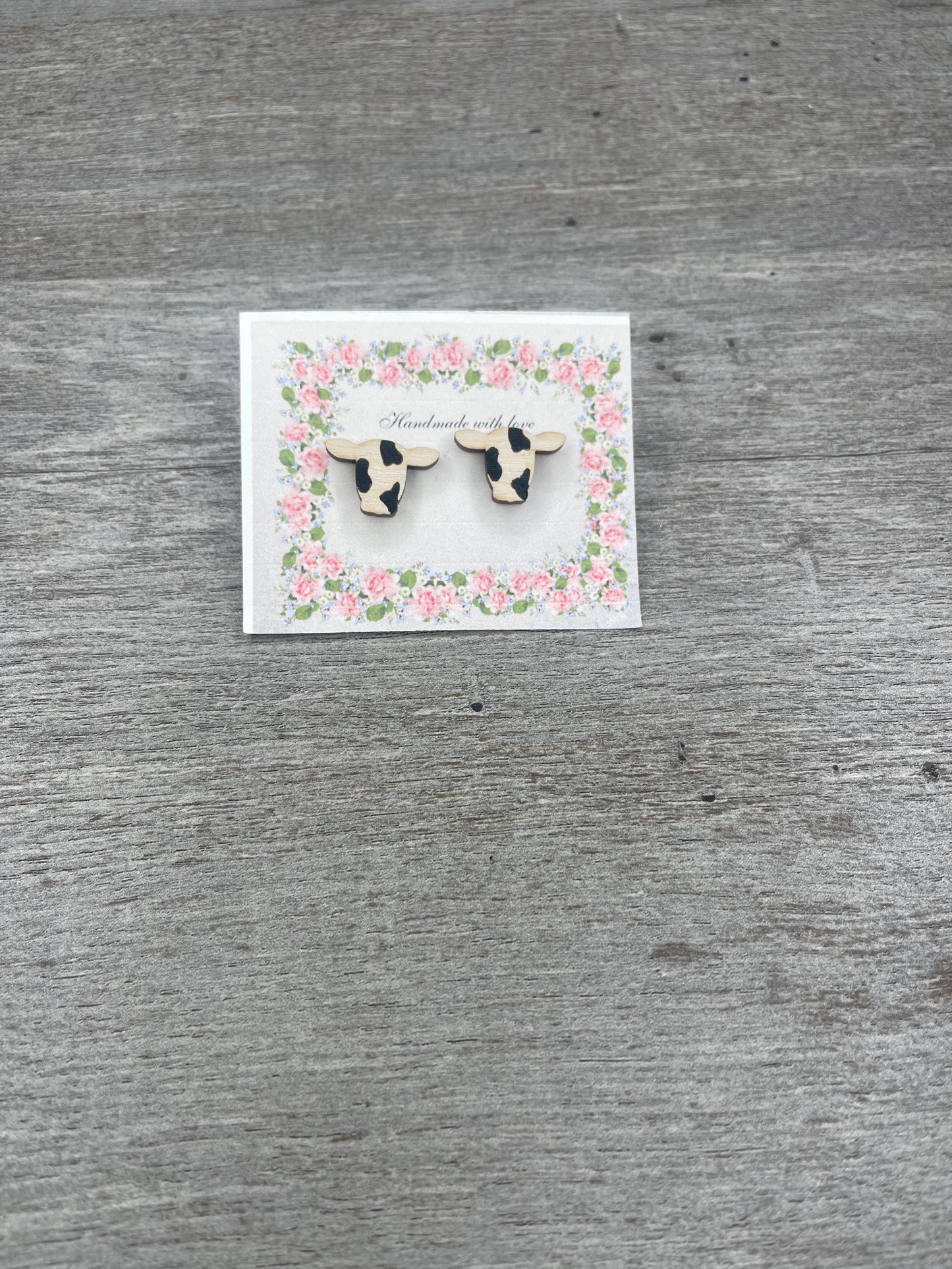 Wooden Stud Earrings {Multiple Styles Available}