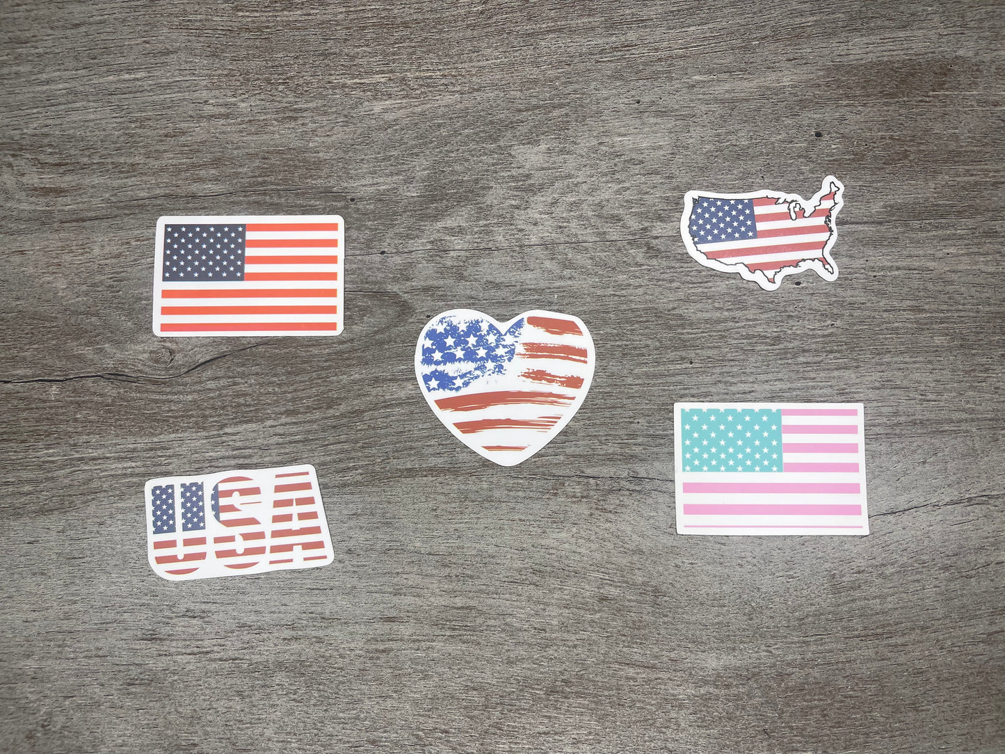 American Flag Stickers {Multiple Styles Available}