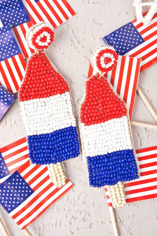 Patriotic Popsicle Earrings