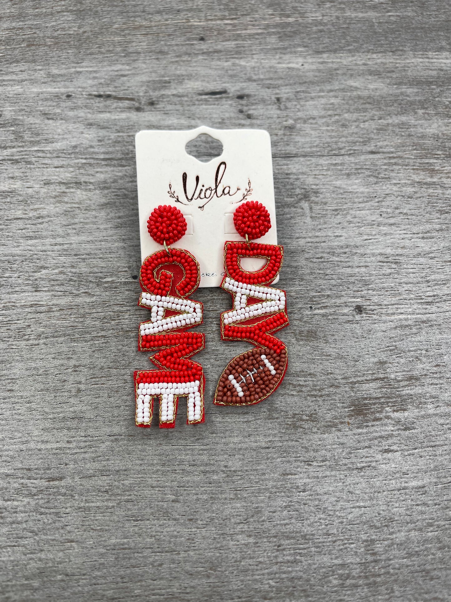 Game Day Banner Earrings {Multiple Styles Available}