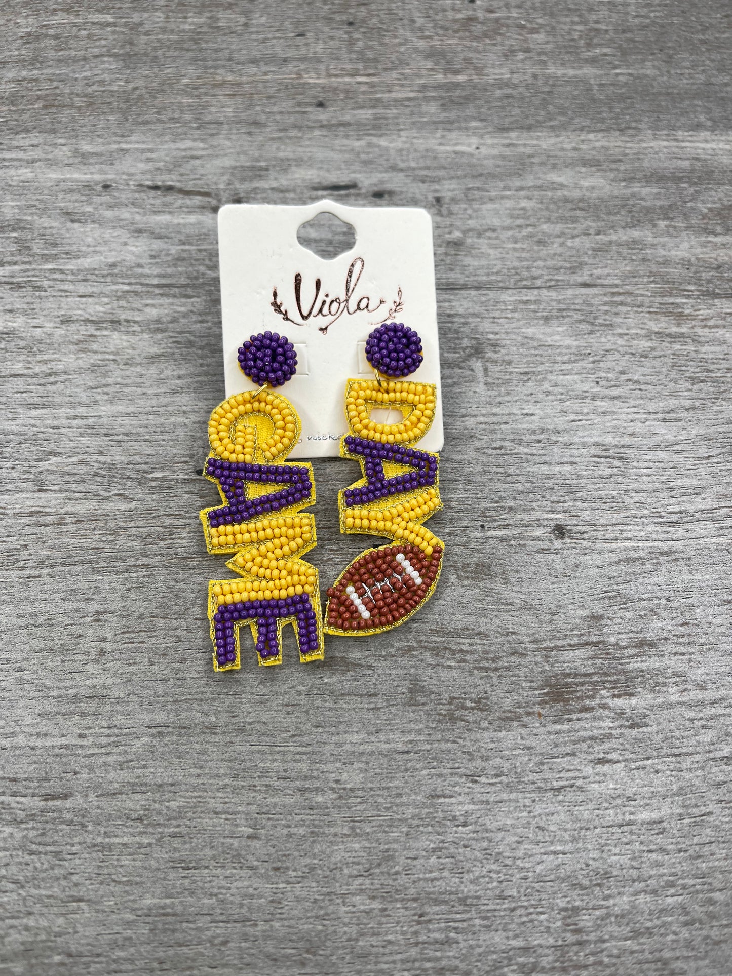 Game Day Banner Earrings {Multiple Styles Available}