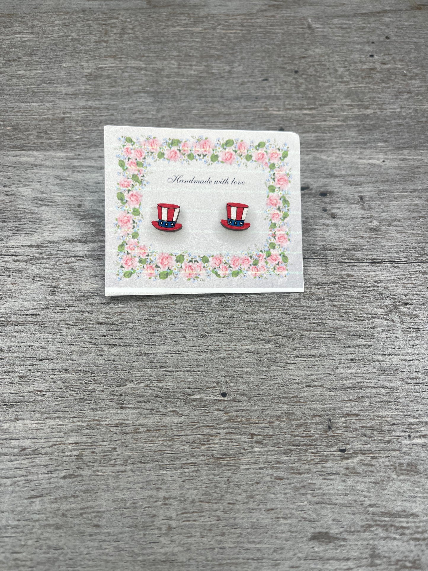 Wooden Stud Earrings {Multiple Styles Available}