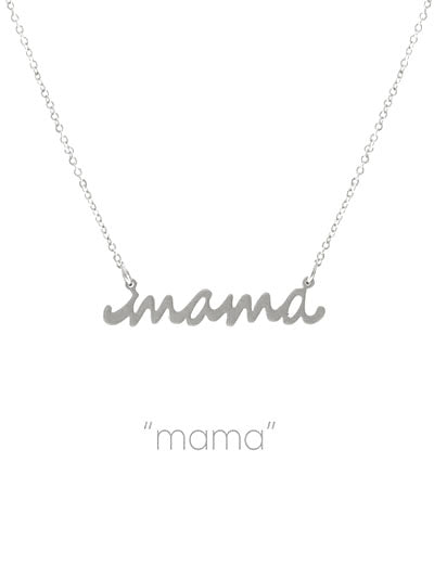 Mama Necklace Cursive {Multiple Styles Available}