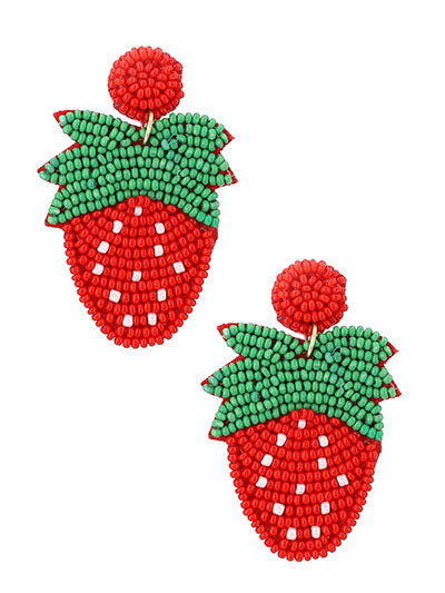 Strawberry Wine Earrings