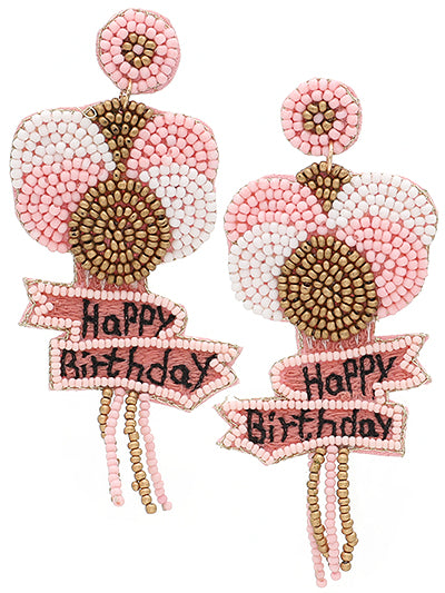 Happy Birthday Balloons Earrings {Multiple Styles Available}