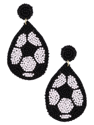 Sports Beaded Earrings {Multiple Styles Available}