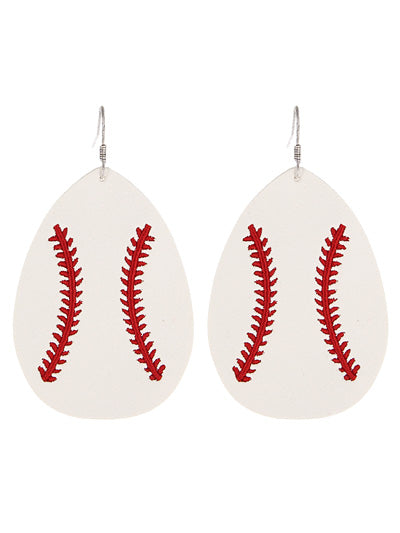 Stitched Sports  Earrings {Multiple Styles Available}