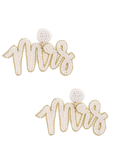 Mrs. Beaded Earrings {Multiple Styles Available}