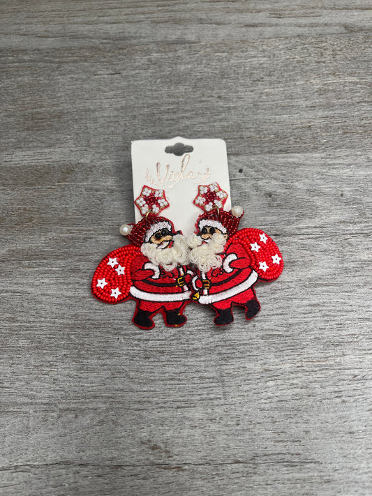 Find Joy In Santa's Jolly Smile Earrings