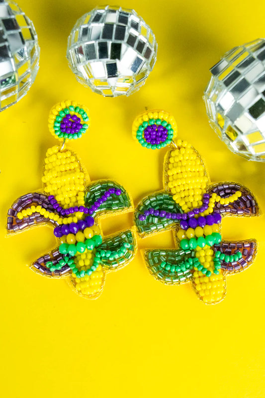 Laissez Les Bons Temps Rouler Earrings❤️