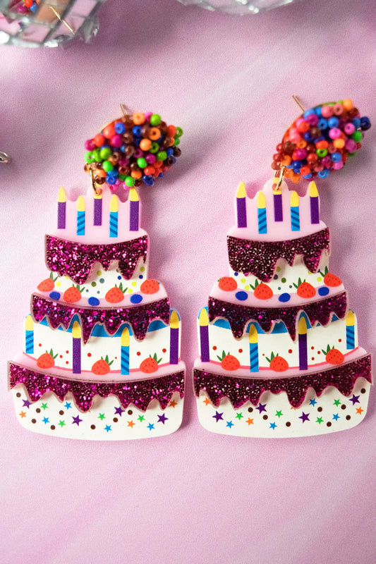 Triple Layer Birthday Earrings