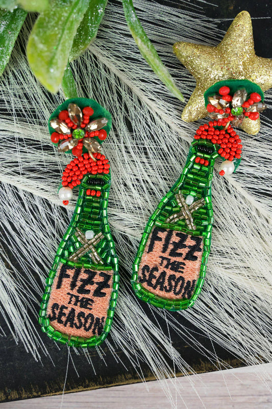 Keep Calm & Merry On Earrings